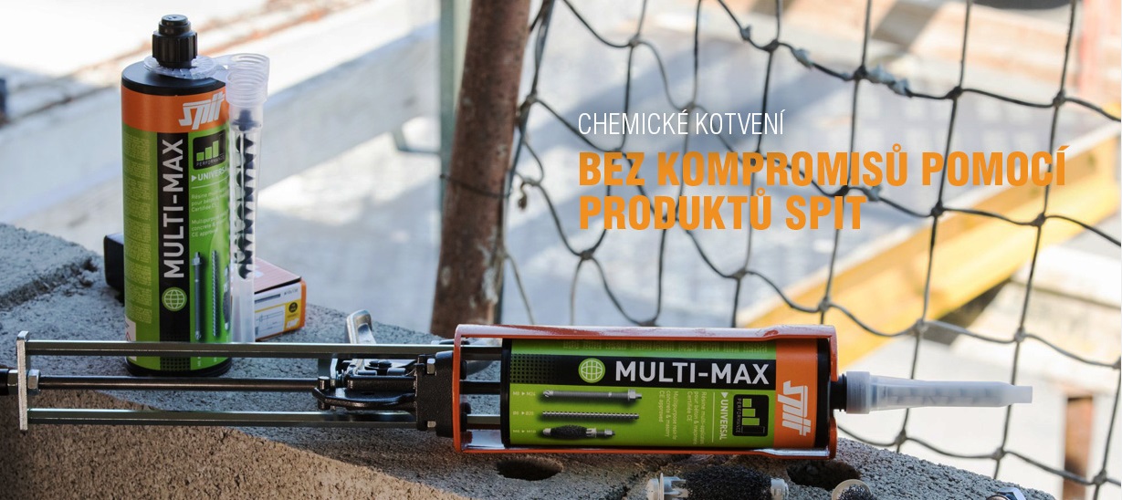 MULTIMAX
CHEMICKÉ KOTVENÍ BEZ KOMPROMISŮ POMOCÍ PRODUKTŮ SPIT